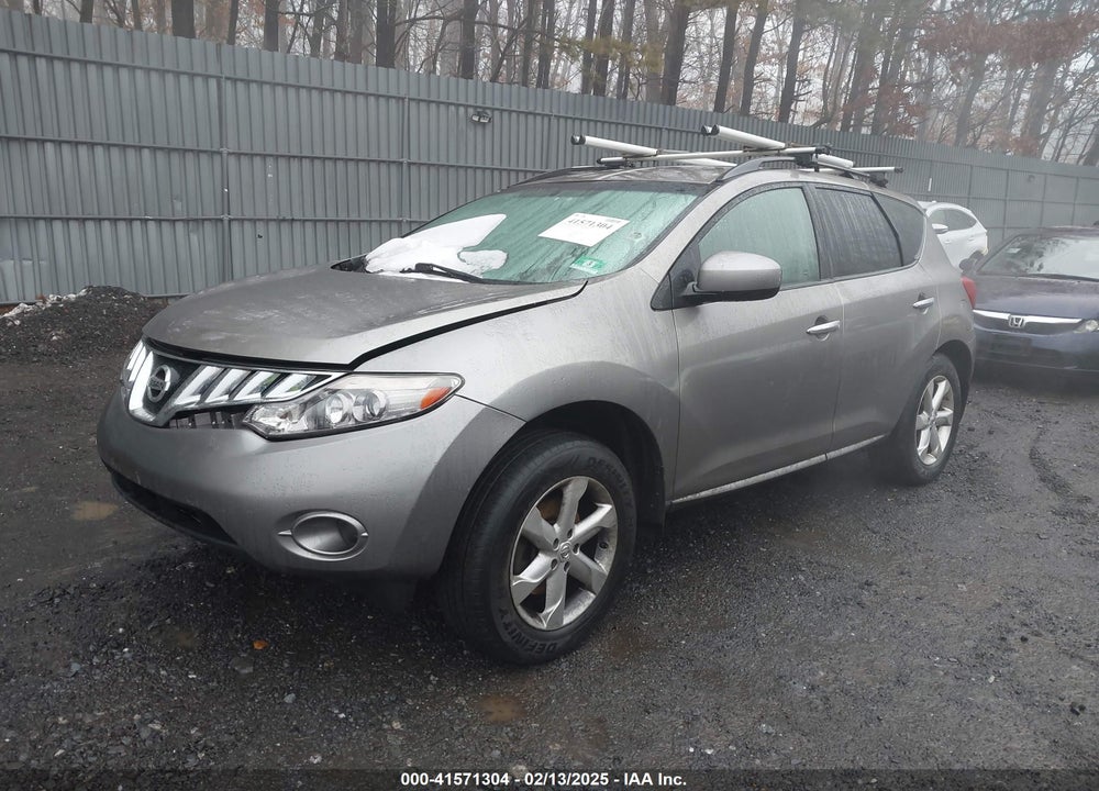 2009 NISSAN MURANO S VIN: JN8AZ18W29W143782