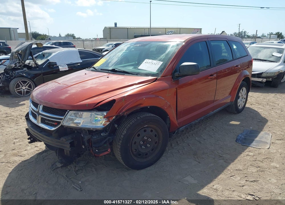 2014 DODGE JOURNEY AMERICAN VALUE PKG VIN: 3C4PDCAB1ET277867