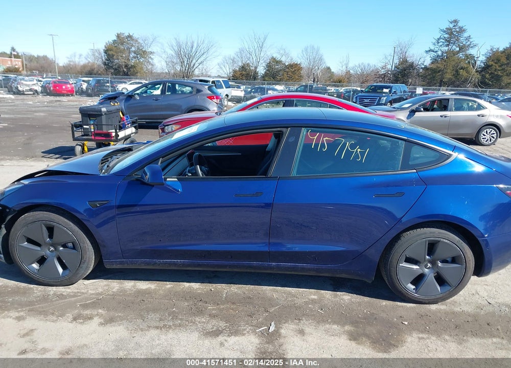 2022 TESLA MODEL 3 REAR-WHEEL DRIVE VIN: 5YJ3E1EA1NF369416