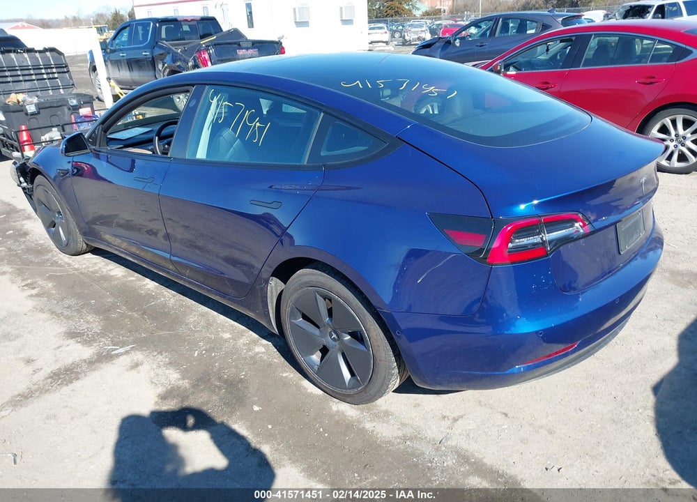2022 TESLA MODEL 3 REAR-WHEEL DRIVE VIN: 5YJ3E1EA1NF369416