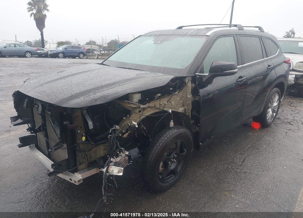 2022 TOYOTA HIGHLANDER PLATINUM VIN: 5TDFZRAH1NS128521