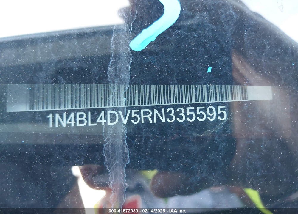 2024 NISSAN ALTIMA SV FWD VIN: 1N4BL4DV5RN335595