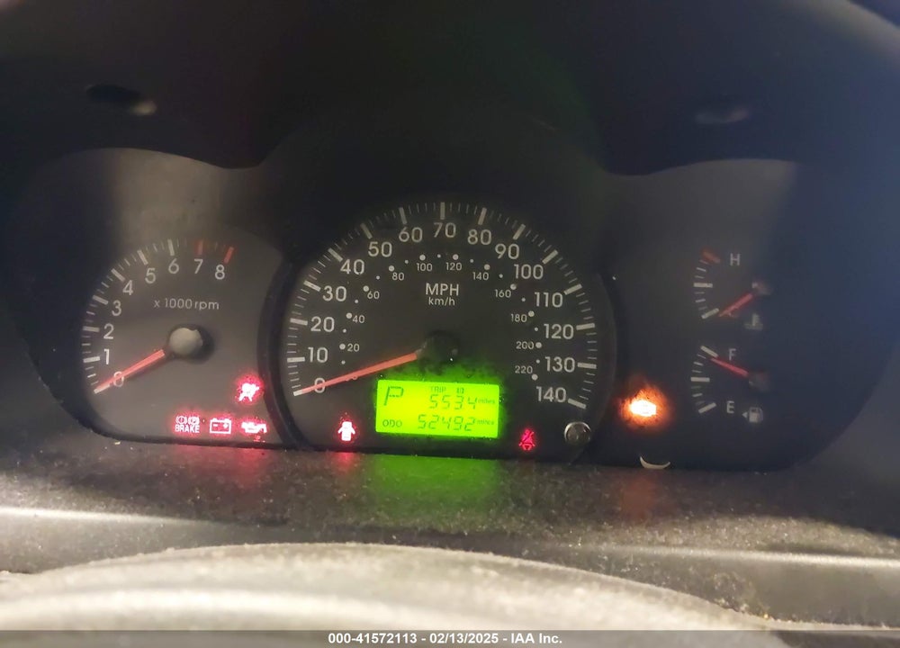 2006 KIA SPECTRA VIN: KNAFE121X65269316
