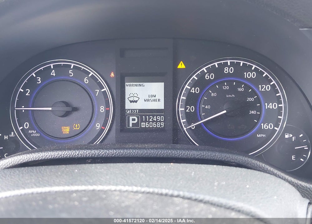 2012 INFINITI G37X VIN: JN1CV6EL3CM470186