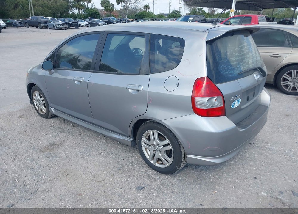 2007 HONDA FIT VIN: JHMGD38627S013312