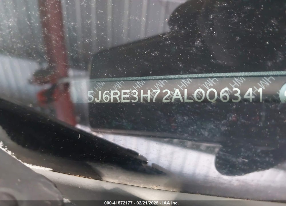 2010 HONDA CR-V VIN: 5J6RE3H72AL006341
