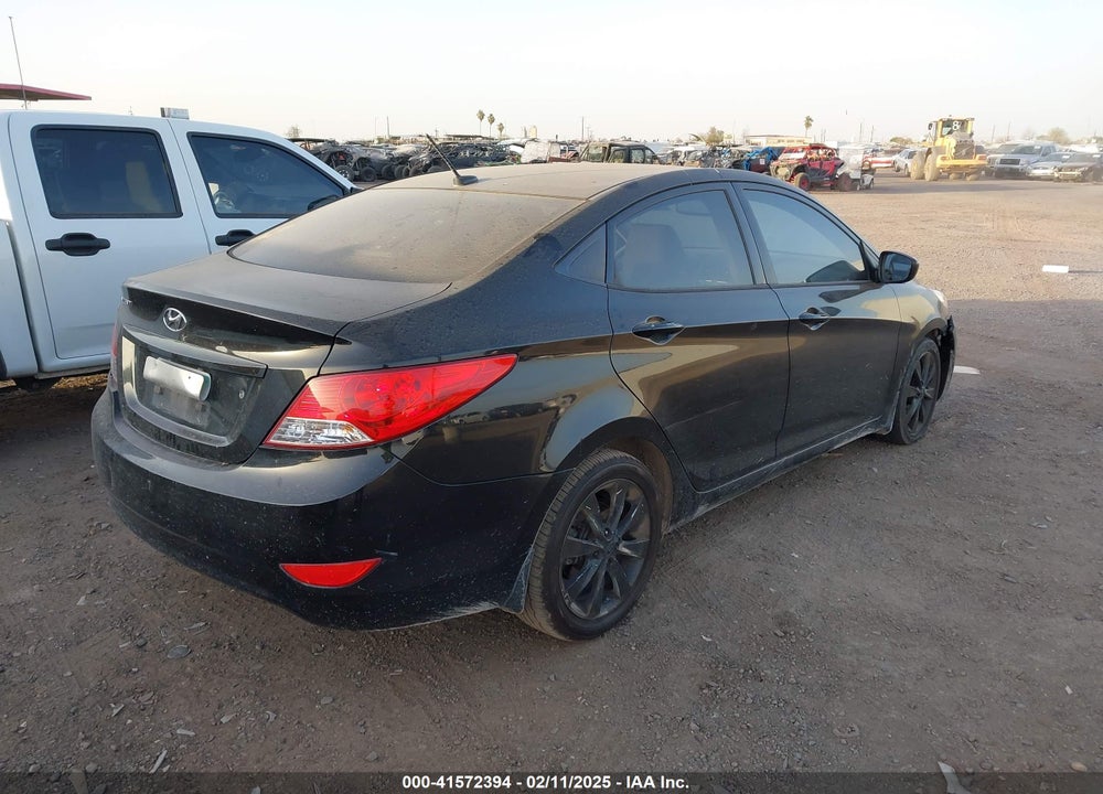 2012 HYUNDAI ACCENT GLS VIN: KMHCU4AE8CU247293