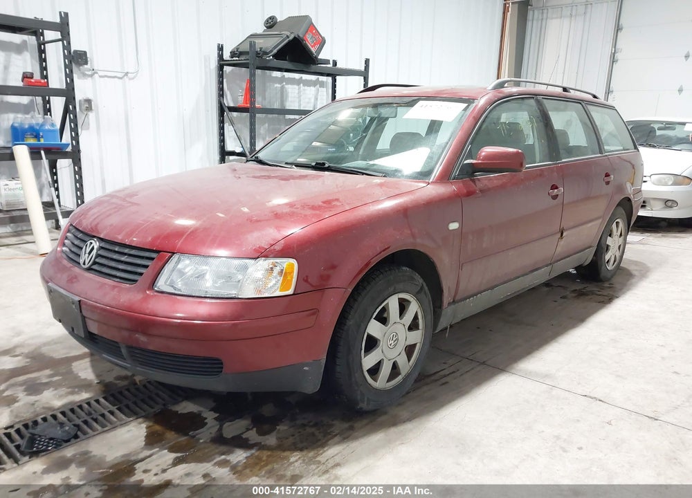 2000 VOLKSWAGEN PASSAT GLS VIN: WVWNA23B2YE255341