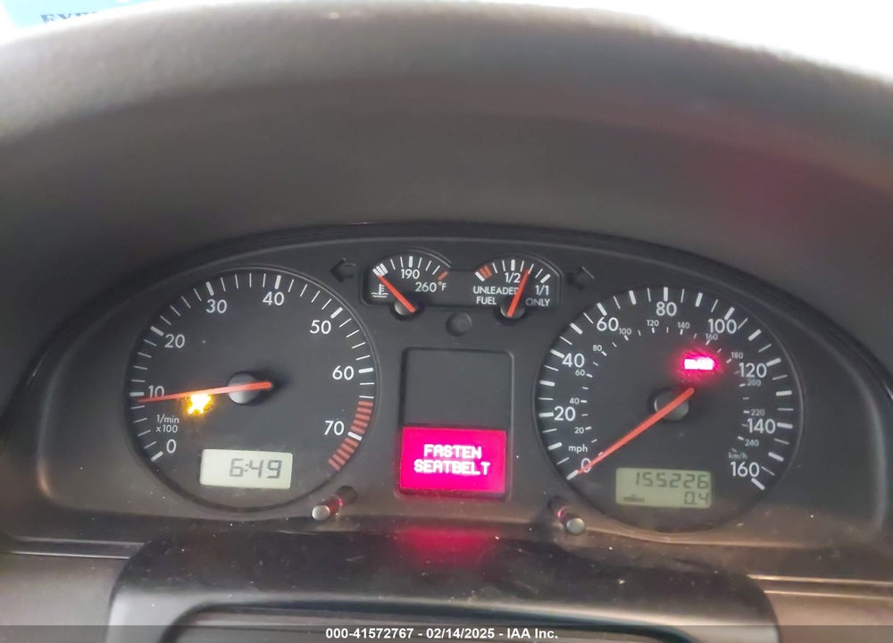 2000 VOLKSWAGEN PASSAT GLS VIN: WVWNA23B2YE255341