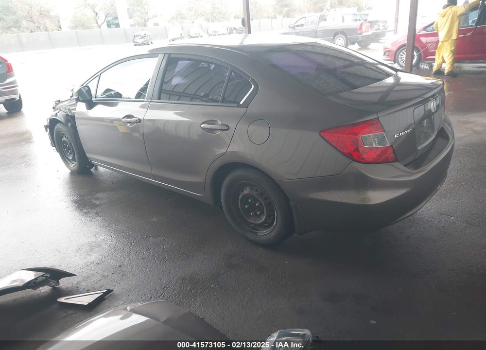 2012 HONDA CIVIC LX VIN: 19XFB2F51CE318594