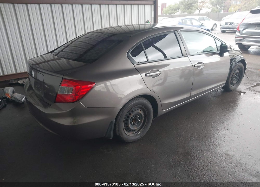 2012 HONDA CIVIC LX VIN: 19XFB2F51CE318594