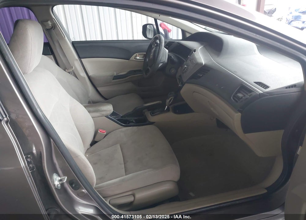 2012 HONDA CIVIC LX VIN: 19XFB2F51CE318594