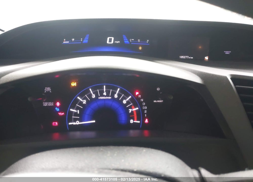 2012 HONDA CIVIC LX VIN: 19XFB2F51CE318594