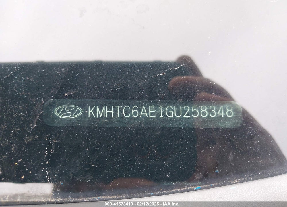 2016 HYUNDAI VELOSTER VIN: KMHTC6AE1GU258348