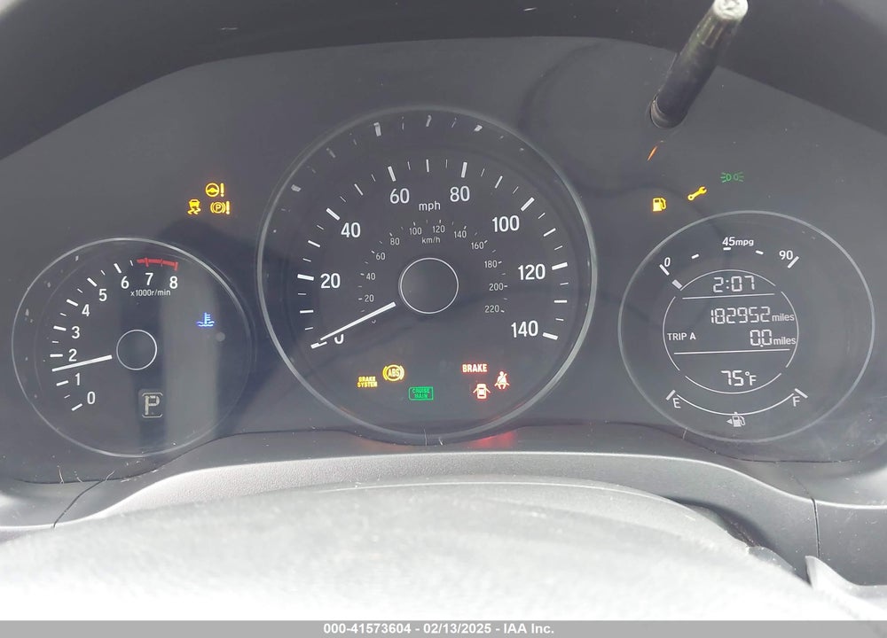 2016 HONDA HR-V LX VIN: 3CZRU5H33GM752736