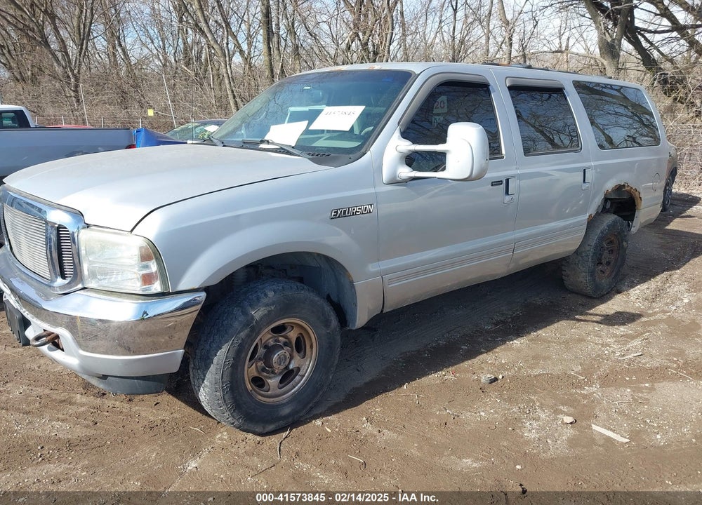 2001 FORD EXCURSION XLT VIN: 1FMNU41S41EC12353