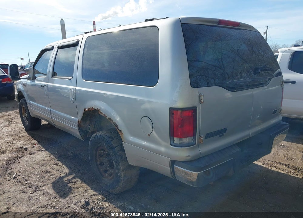 2001 FORD EXCURSION XLT VIN: 1FMNU41S41EC12353