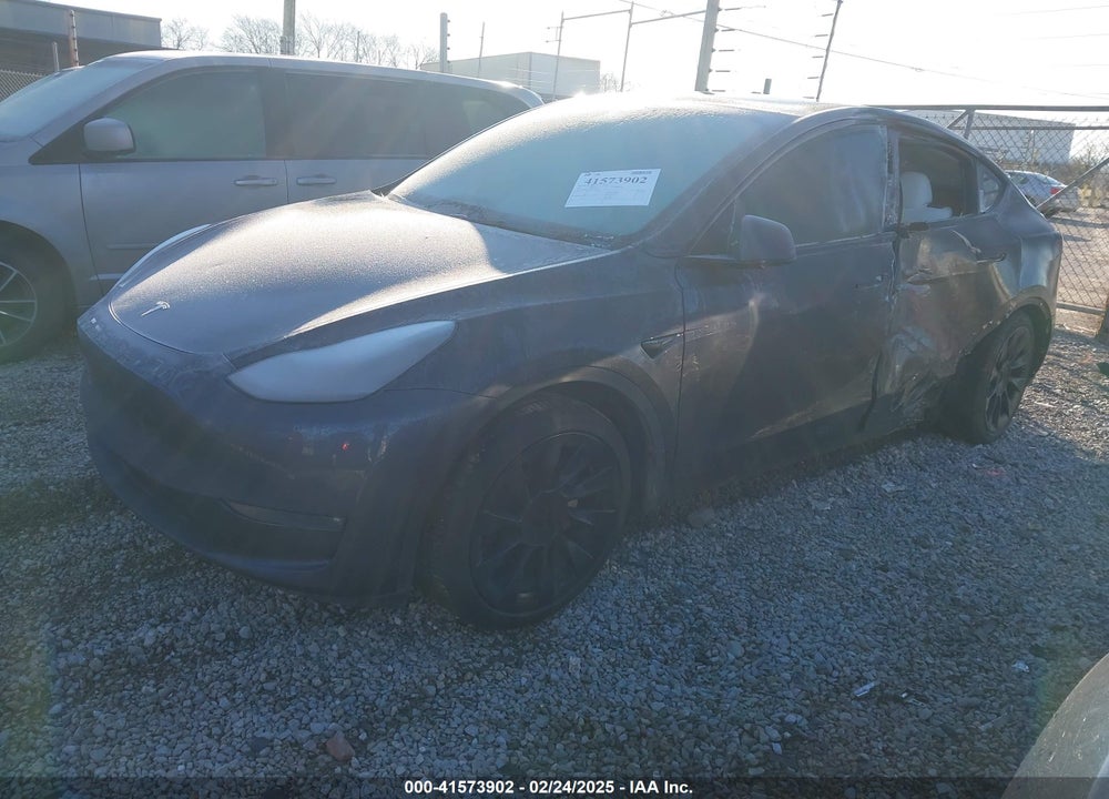 2021 TESLA MODEL Y LONG RANGE DUAL MOTOR ALL-WHEEL DRIVE VIN: 5YJYGDEEXMF193078