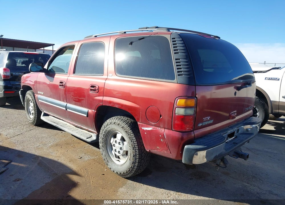 2001 CHEVROLET TAHOE LT VIN: 1GNEK13T01R193508