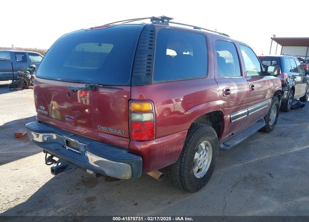 2001 CHEVROLET TAHOE LT VIN: 1GNEK13T01R193508