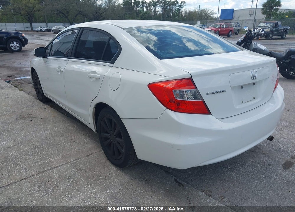 2012 HONDA CIVIC VIN: 19XFB2F86CE058722