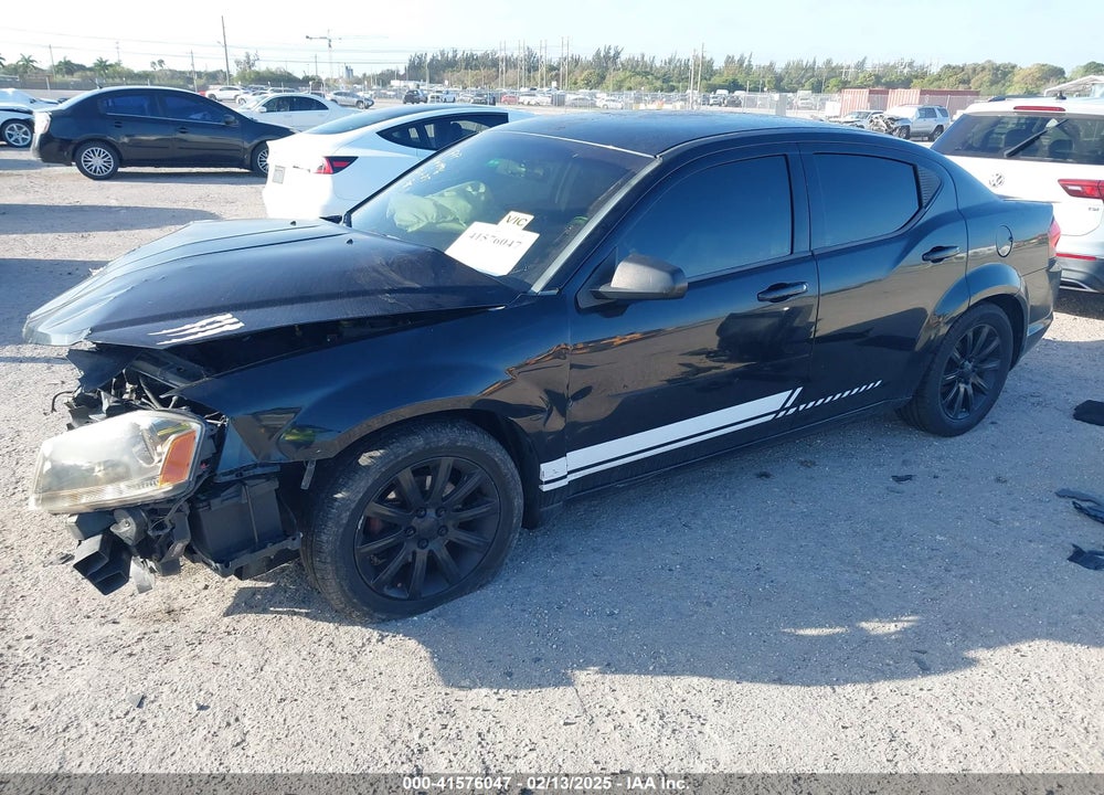 2012 DODGE AVENGER VIN: 1C3CDZAB8CN270496