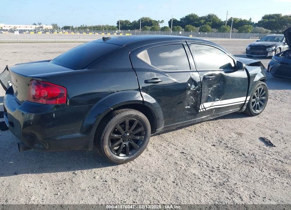 2012 DODGE AVENGER VIN: 1C3CDZAB8CN270496
