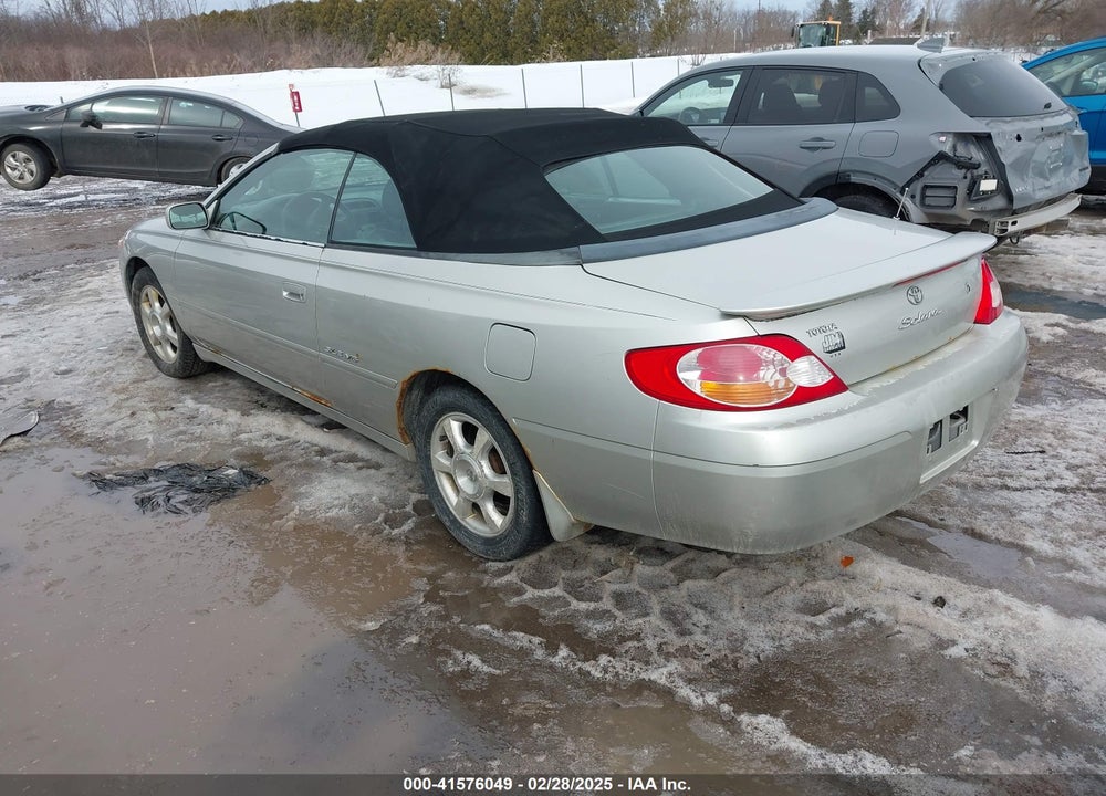 2002 TOYOTA CAMRY SOLARA SLE V6 VIN: 2T1FF28P62C570597