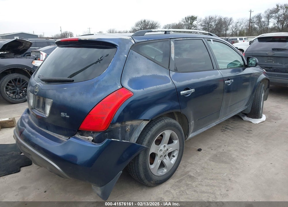 2003 NISSAN MURANO SL VIN: JN8AZ08T83W104170