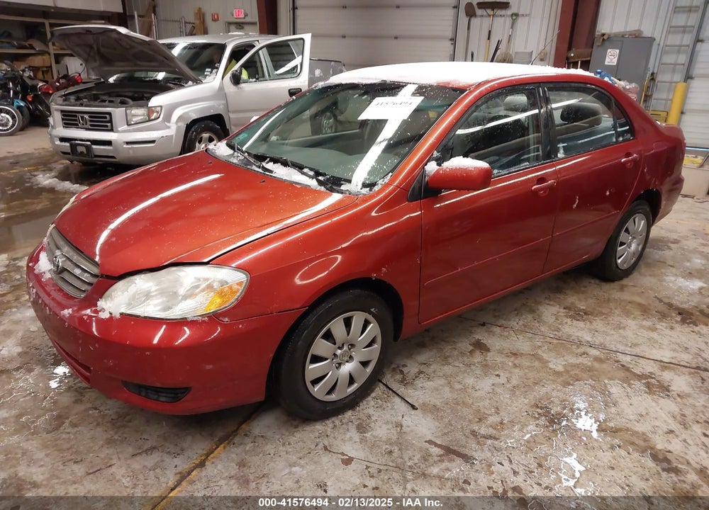 2004 TOYOTA COROLLA LE VIN: 2T1BR38E44C258128