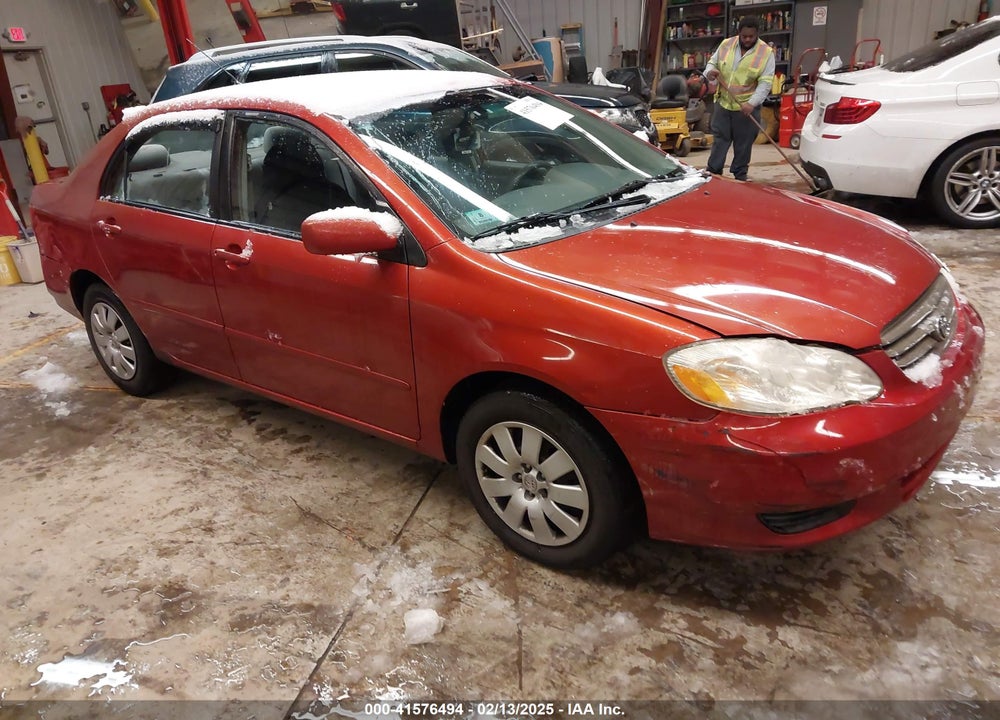 2004 TOYOTA COROLLA LE VIN: 2T1BR38E44C258128