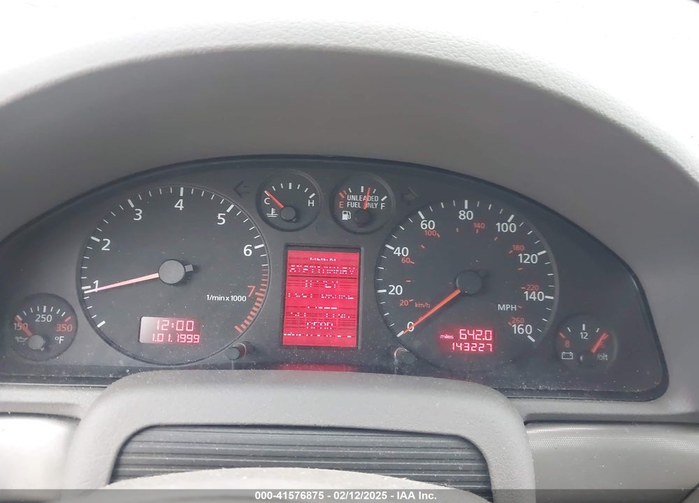 2001 AUDI A4 1.8 T VIN: WAUDC68D51A132263