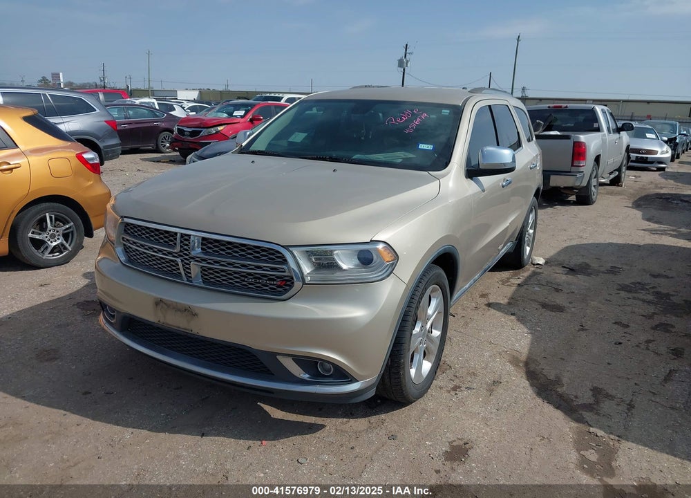2014 DODGE DURANGO SXT VIN: 1C4RDHAG2EC596501