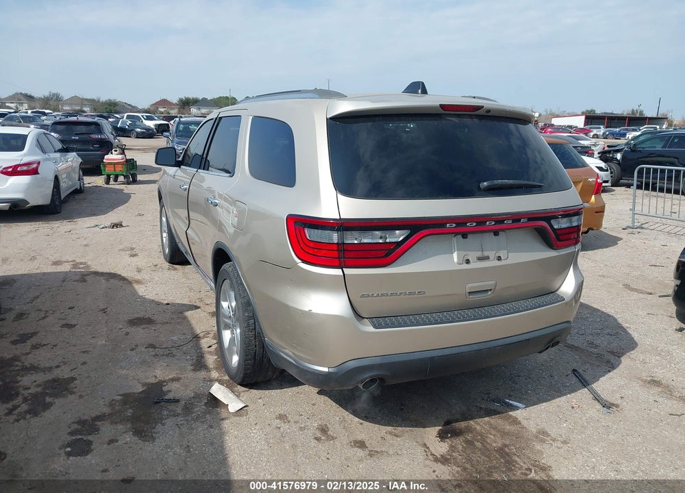 2014 DODGE DURANGO SXT VIN: 1C4RDHAG2EC596501