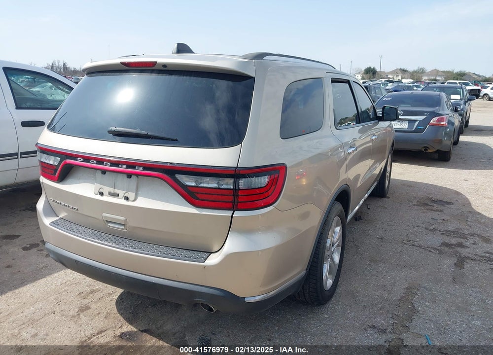 2014 DODGE DURANGO SXT VIN: 1C4RDHAG2EC596501