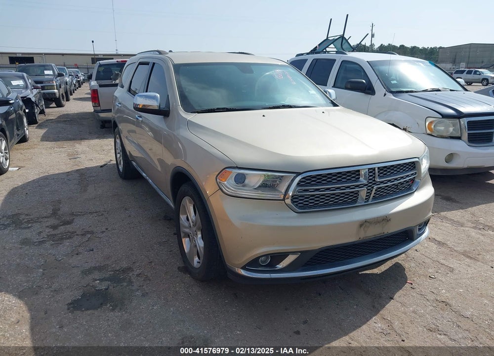 2014 DODGE DURANGO SXT VIN: 1C4RDHAG2EC596501