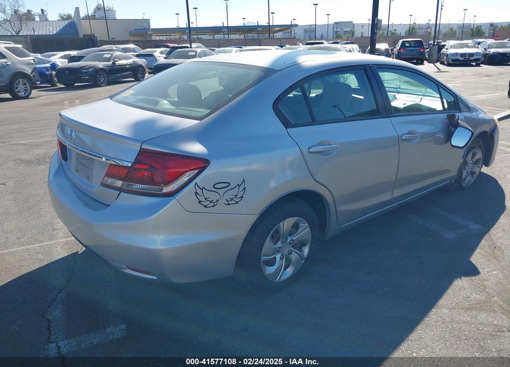 2013 HONDA CIVIC LX VIN: 19XFB2F54DE263026