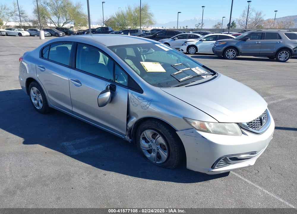 2013 HONDA CIVIC LX VIN: 19XFB2F54DE263026