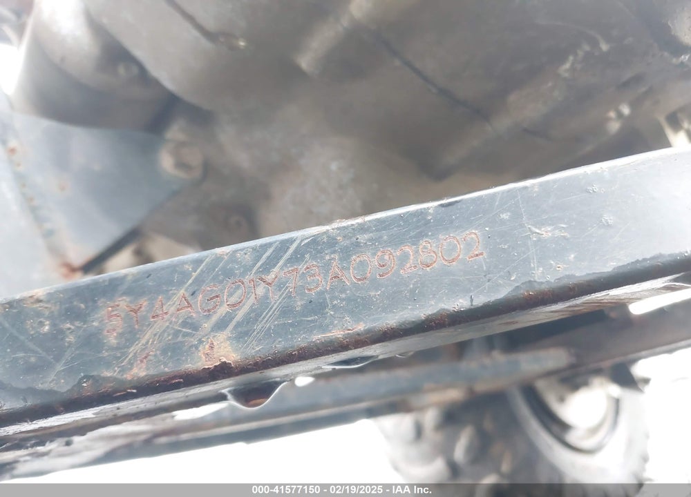 2003 YAMAHA YFM250 VIN: 5Y4AG01Y73A092802