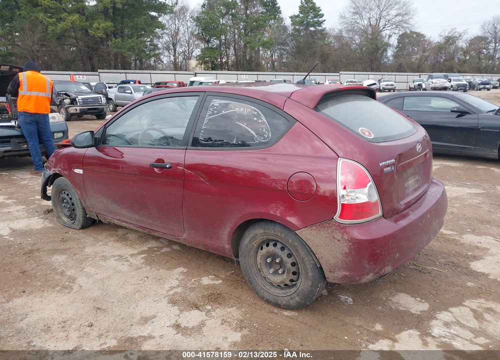 2007 HYUNDAI ACCENT GS VIN: KMHCM36C67U019851