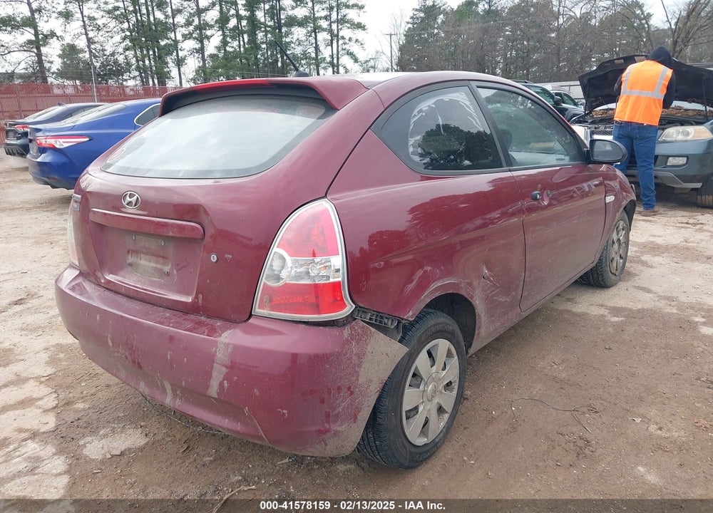 2007 HYUNDAI ACCENT GS VIN: KMHCM36C67U019851
