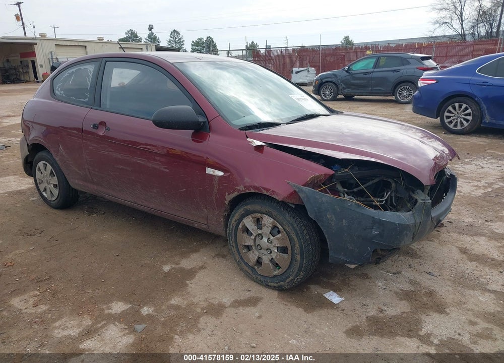 2007 HYUNDAI ACCENT GS VIN: KMHCM36C67U019851