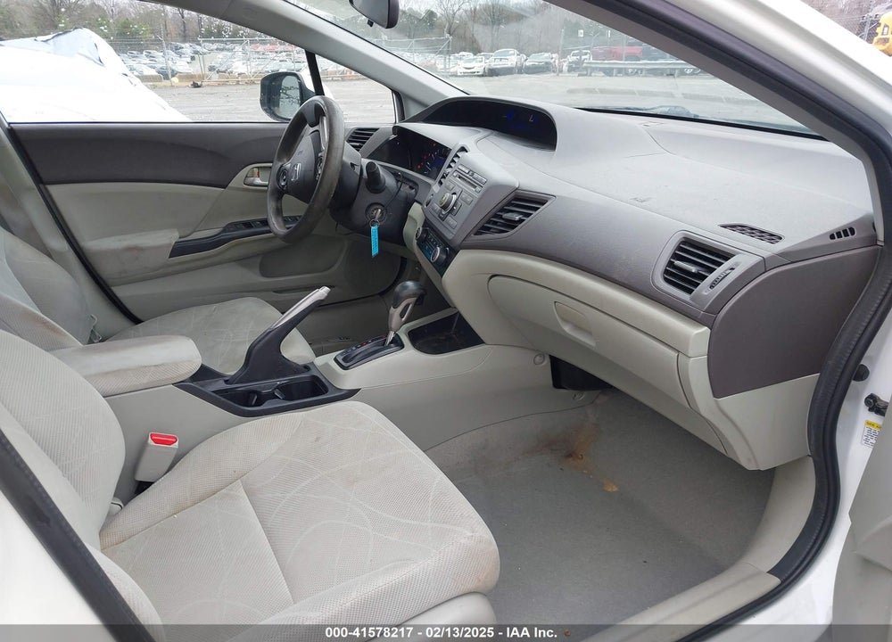 2012 HONDA CIVIC VIN: 2HGFB2F55CH581337