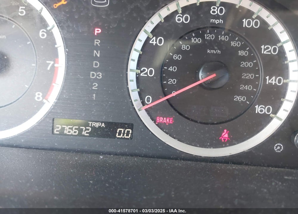 2008 HONDA ACCORD VIN: 1HGCP26478A019084