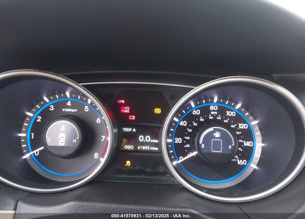 2013 HYUNDAI SONATA VIN: 5NPEC4AB5DH636524