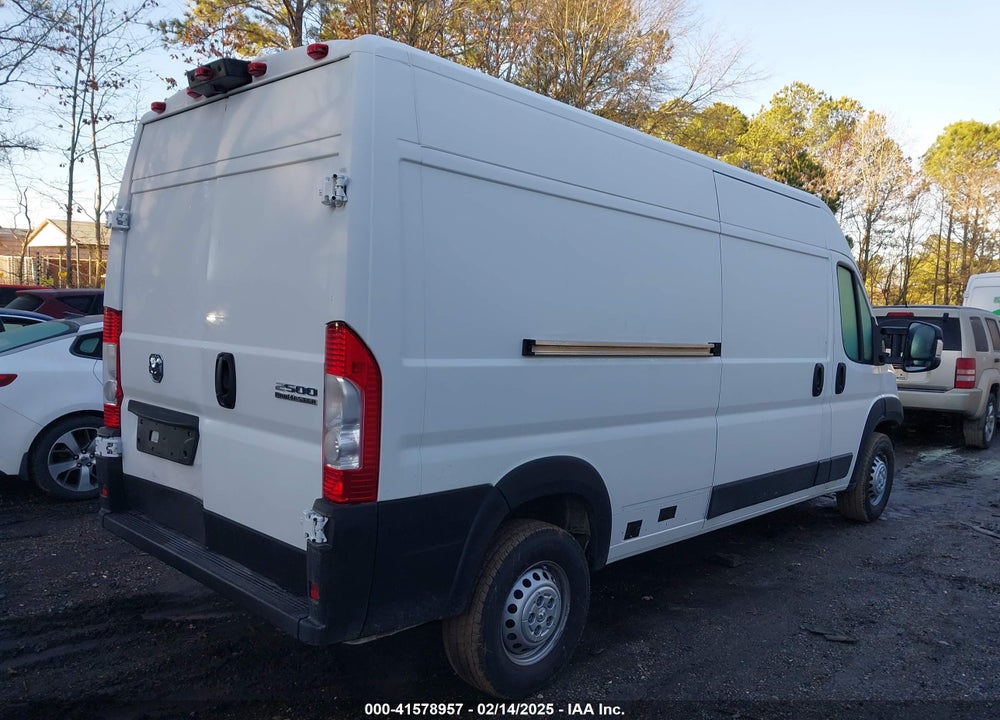 2025 RAM PROMASTER 2500 TRADESMAN HIGH ROOF 159 WB W/PASS SEAT VIN: 3C6LRVDG8SE518995