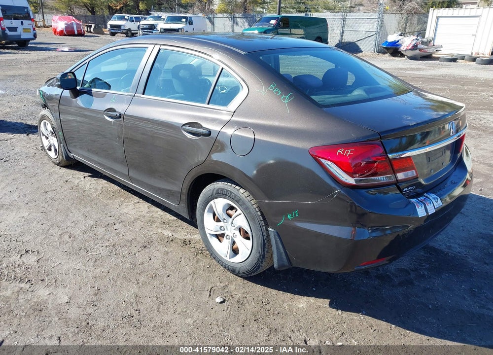 2013 HONDA CIVIC VIN: 2HGFB2F5XDH513908