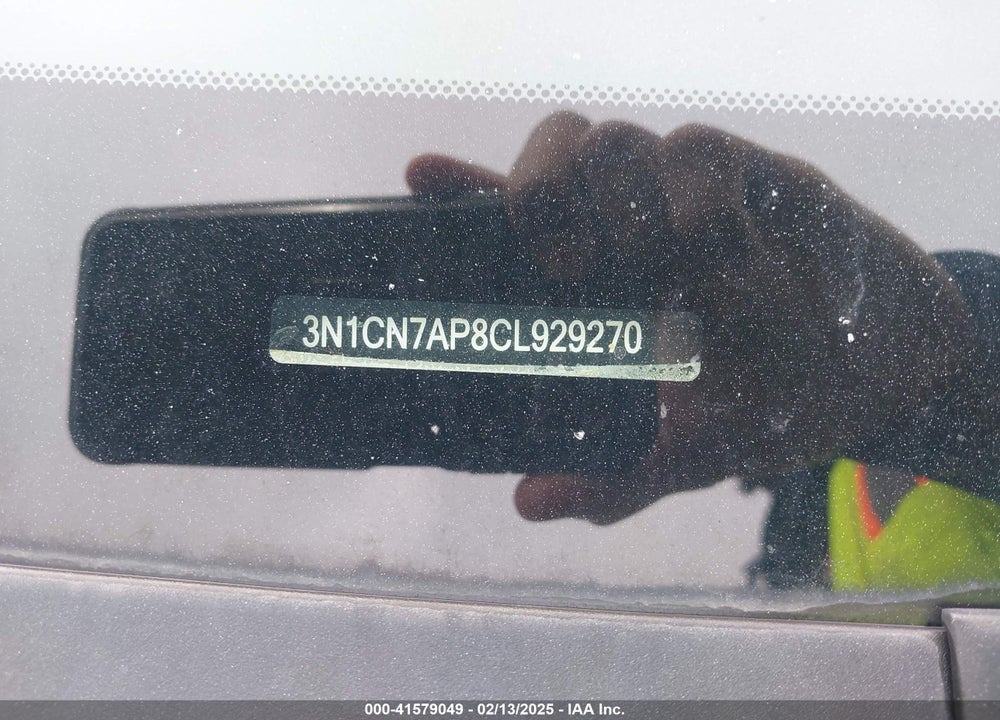 2012 NISSAN VERSA VIN: 3N1CN7AP8CL929270