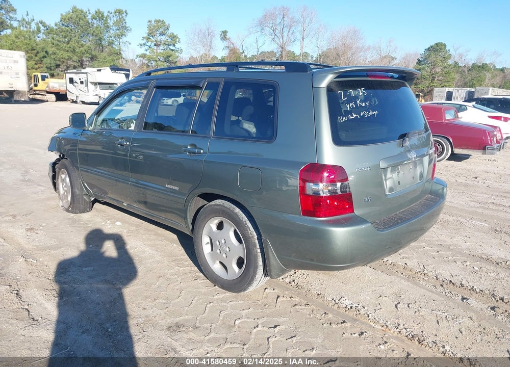 2007 TOYOTA HIGHLANDER LIMITED V6 VIN: JTEDP21A670134016
