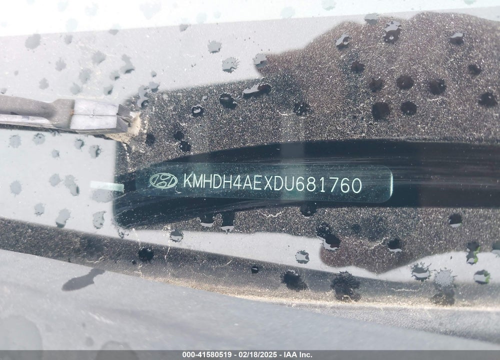 2013 HYUNDAI ELANTRA VIN: KMHDH4AEXDU681760